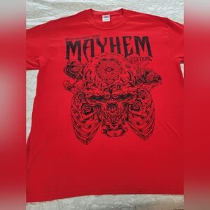 Gildan Red Mayhem Festival Graphic Tee
